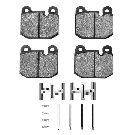 Dynamic Friction Co Active Performance Pads and Hardware Kit, High Friction, High Torque/Aggressive Initial Bite, Front 1115-0174-03